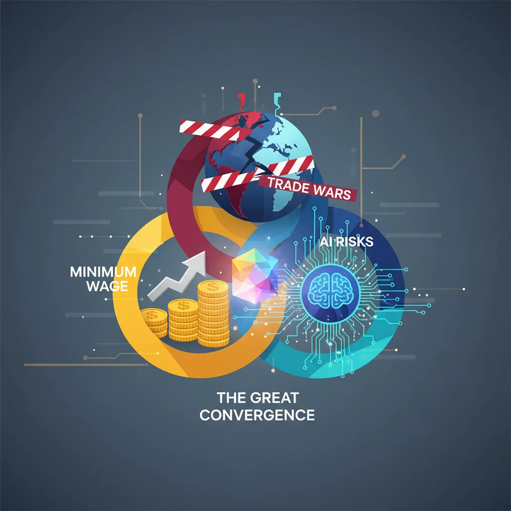 The Great Convergence: When Minimum Wage, Trade Wars, and AI Risks Collide