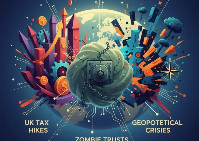 A Triple Threat to Global Stability: Decoding UK Tax Hikes, “Zombie Trusts,” and Geopolitical Crises