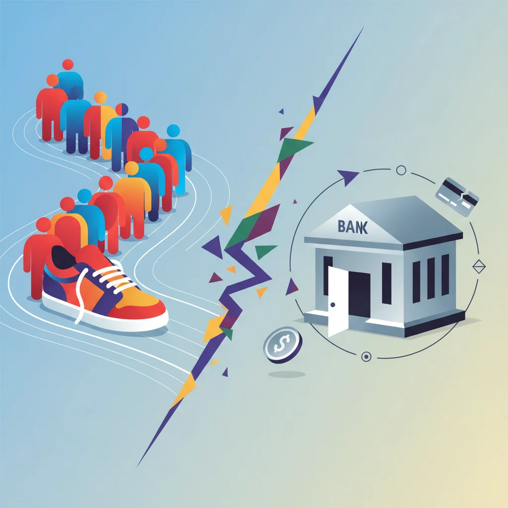 The Sneaker Queue vs. The Empty Bank: A Stark Lesson in Modern Finance